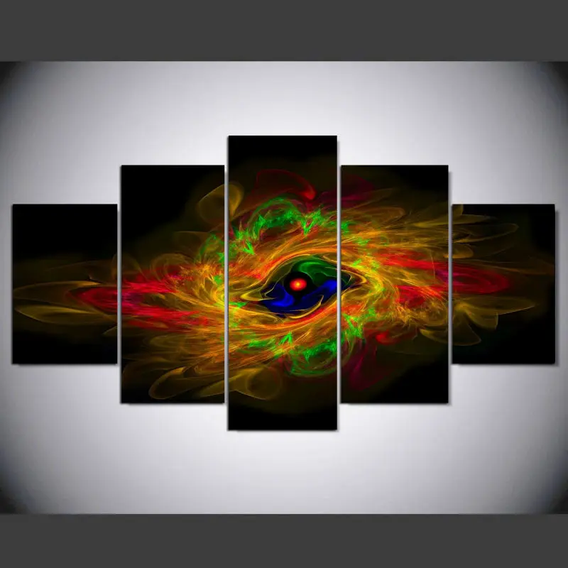 5 панелей высокое качество домашний декор настенная живопись Нью-Йорка в ночное