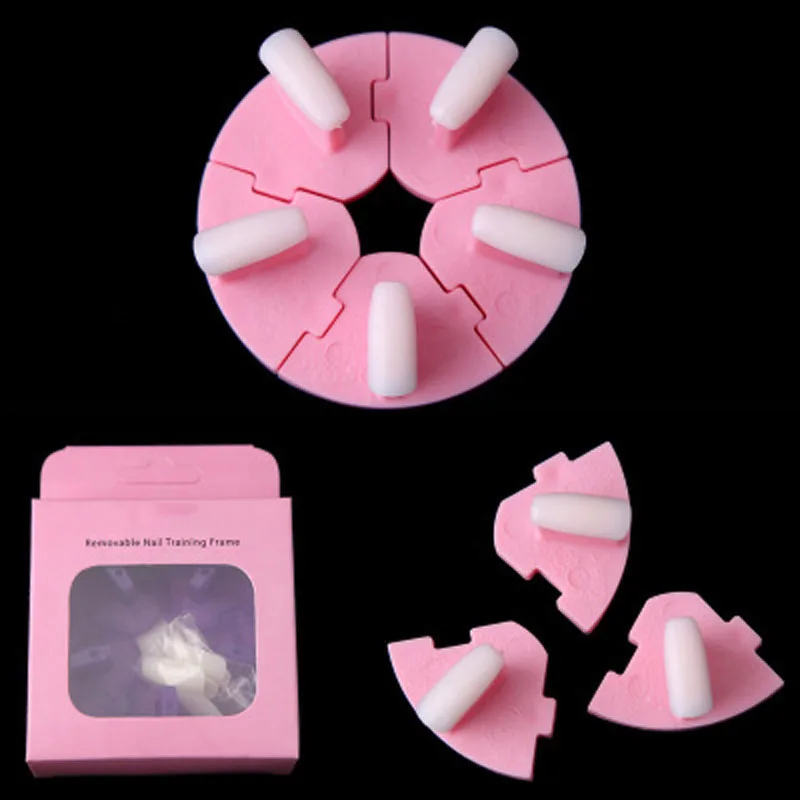 

1pcs Plastic Nail Art Display Seat Lotus Base Beginners Exercise Rack Practice Painting Stand Holder Nail Art Beauty Tools