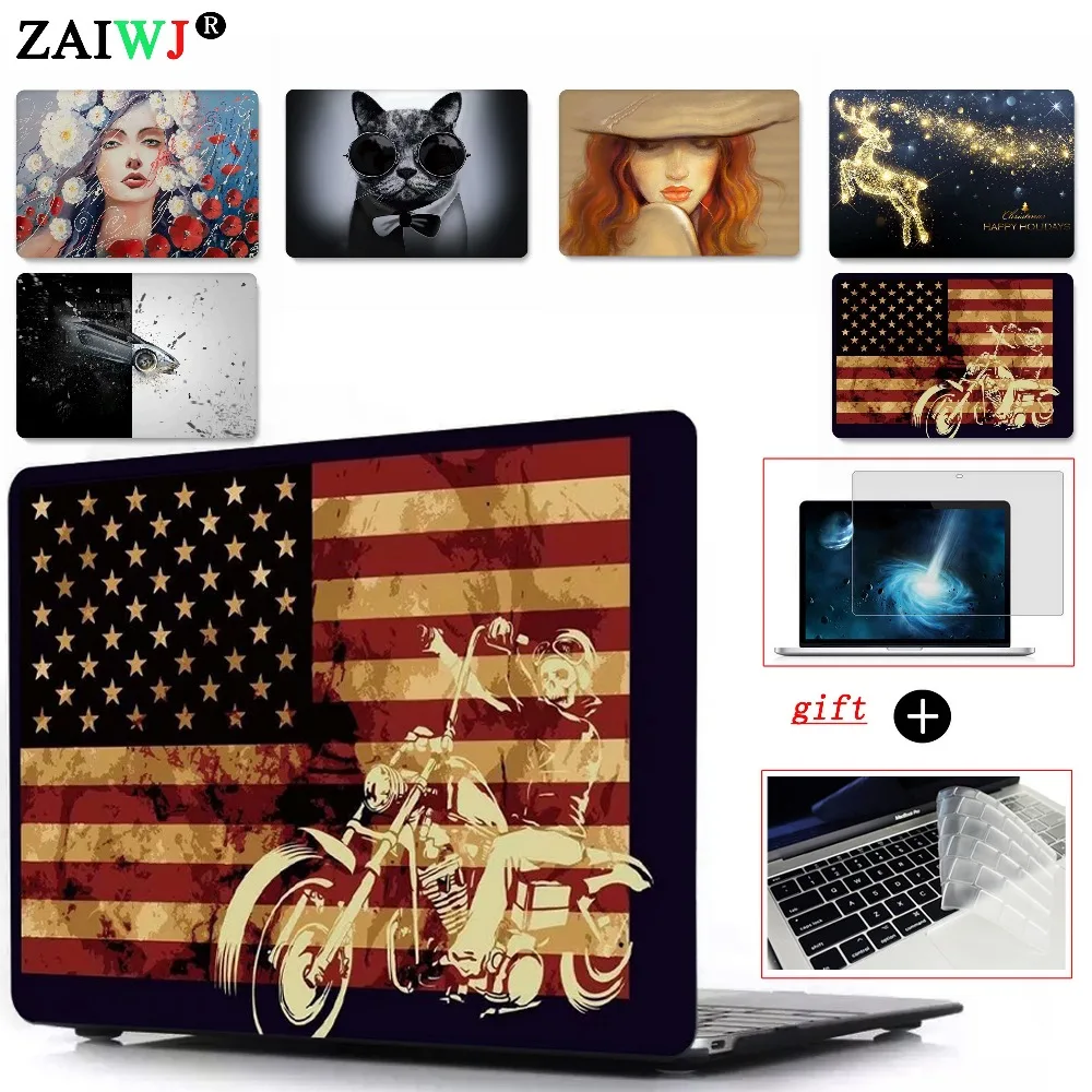 Новый чехол для ноутбука MacBook M1 M2 chip Air A2337 A2179 A1466 Pro Retina 14 2 13 15 16 дюймов Touch Bar ID A2780 A2289