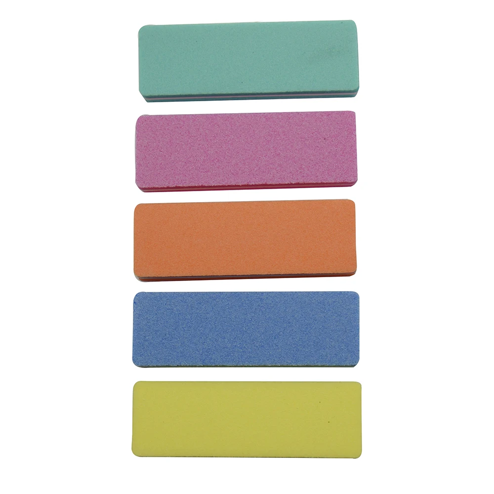 

10pcs Multicolor Nail File Buffer Sponge Mini Nail File Block Buffer Sanding 100/180 Professional Nail Art Tools Salon Lime