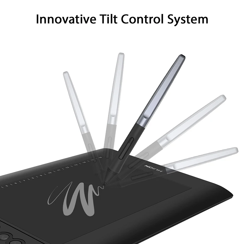 HUION H610 PRO V2 Graphic Drawing Digital Tablet 8192 Levels Tilt Function Battery-Free Pen android with 8 Press 16 Soft Keys