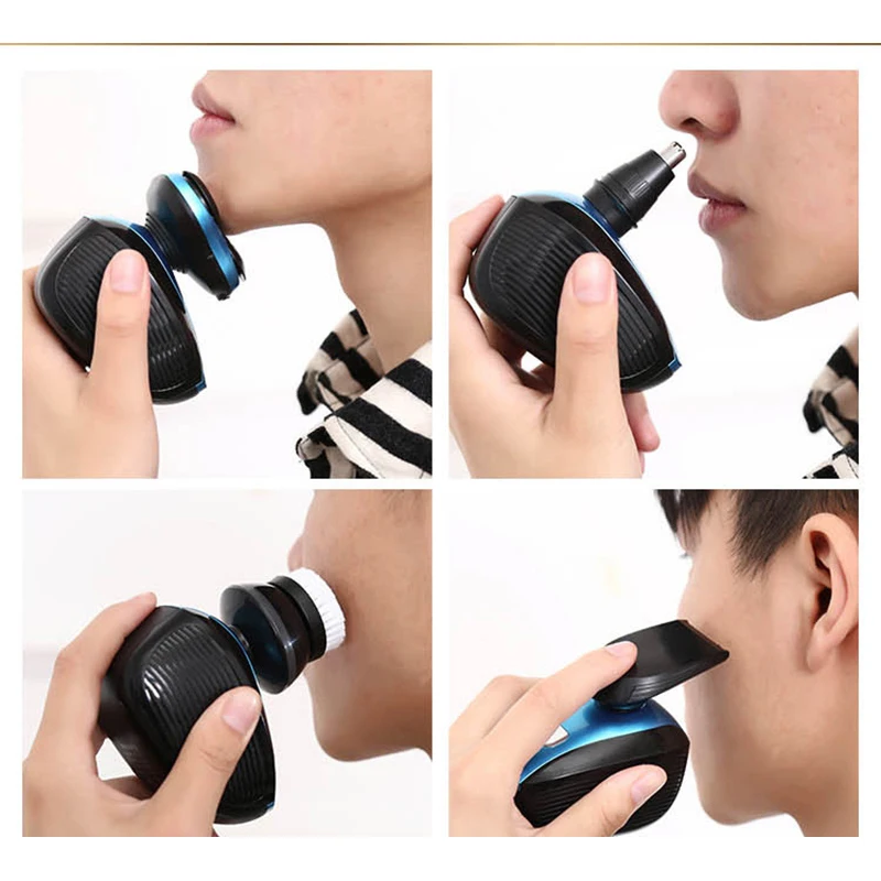 Car electric razor USB Wireless Charging 3 Blades 4D Electric Shaver Full Body Washable Shaving Maching Razor For Men | Бытовая техника