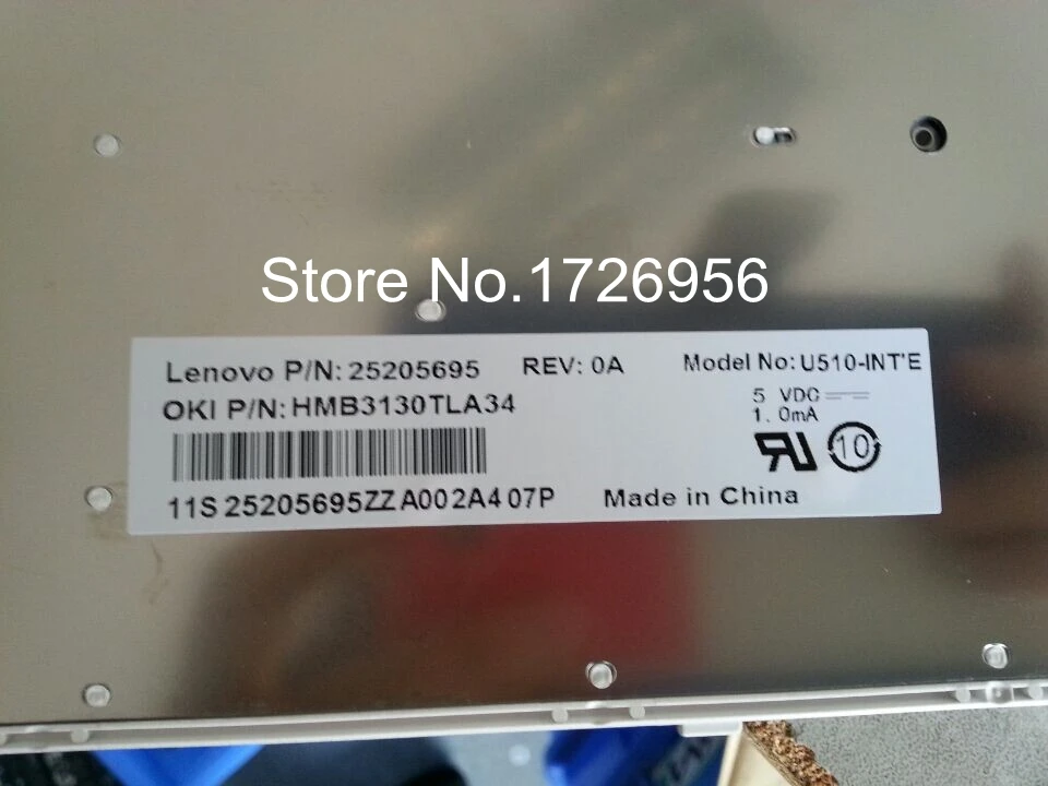 Оригинальная новая клавиатура с подсветкой для Lenovo U510 U510-US US 25205669 HMB3130TLA01 |