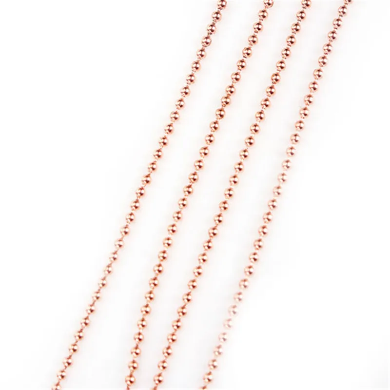 DoreenBeads медная шаровая цепь ожерелье розовое золото ювелирные изделия DIY
