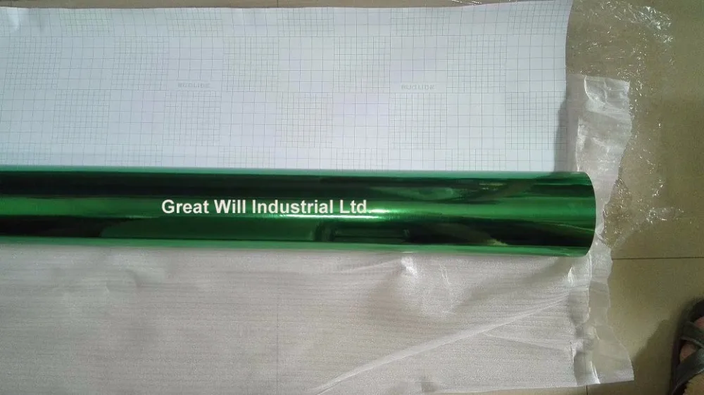 3 слойная зеленая хромированная зеркальная виниловая пленка для автомобиля