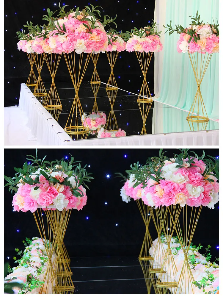 JAROWN Wedding Decoration Iron Flower Stand Stage Props Decor Road Sign Creative Flower Frame Photography Home Decoration
