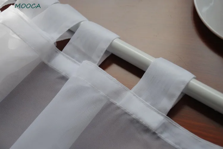 Корейский стиль вышитые белые фотообои верхняя белая занавеска для кафе