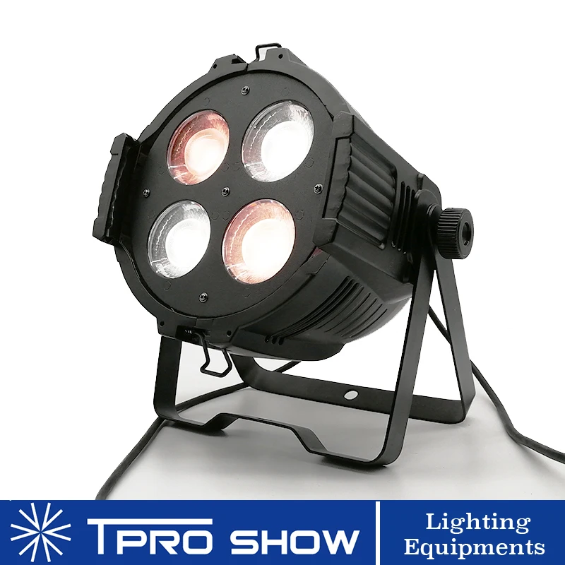 LED PAR COB 4x25 Вт белый цвет регулируемый DMX 512 100 Точечный светильник с затемнением
