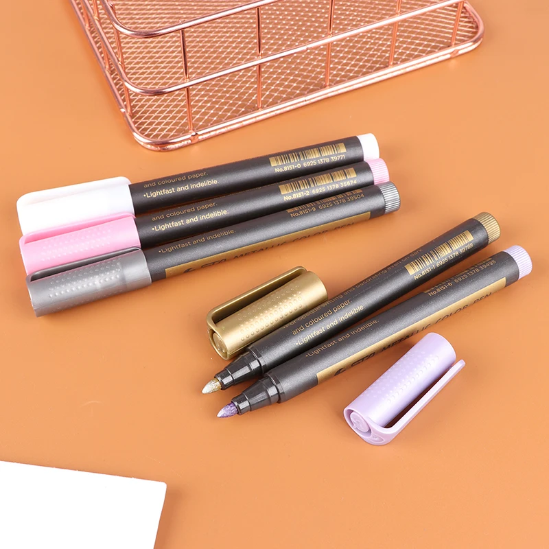 

Marker pen glitter paint marker for card making calligraphy arts DIY supplies Metallic Permanent Paint Markers Birthday Gift