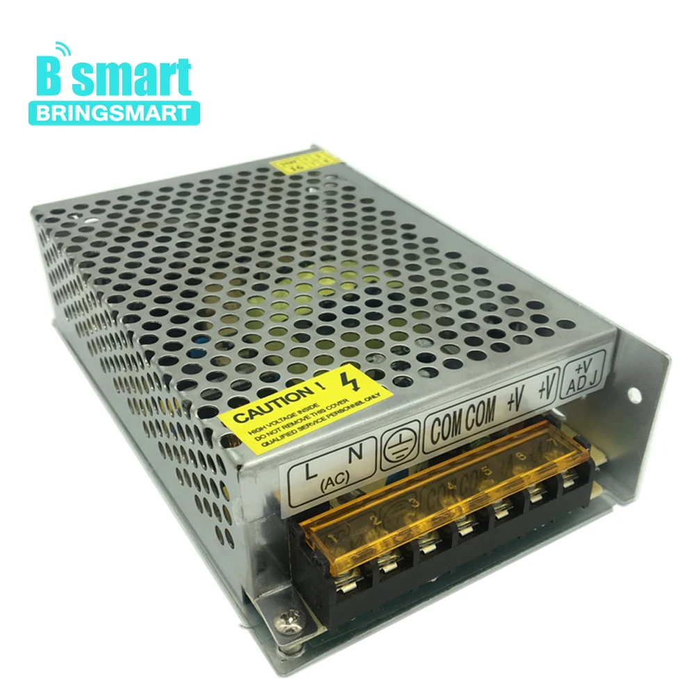 Bringsmart 12 В 10 А постоянного тока для светодиодной ленты 220 переменного в