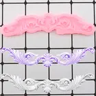 DIY прокрутки рельеф границы торта силиконовые формы помадка форма DIY свадебный торт украшения инструменты Конфеты глина шоколад формы для мастики