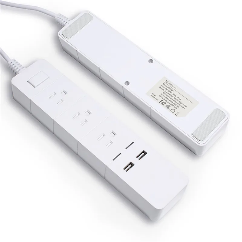 Умный удлинитель с 3 розетками переменного тока 2 USB порта розетки Wi Fi