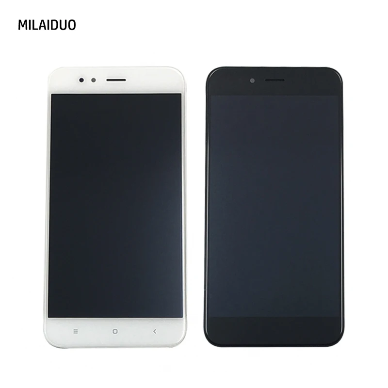 ЖК-дисплей для Xiao mi A1 mi 5X A1, 5,5 дюймов, сенсорный ЖК-экран, дигитайзер, черный, белый цвет, с рамкой в сборе, замена