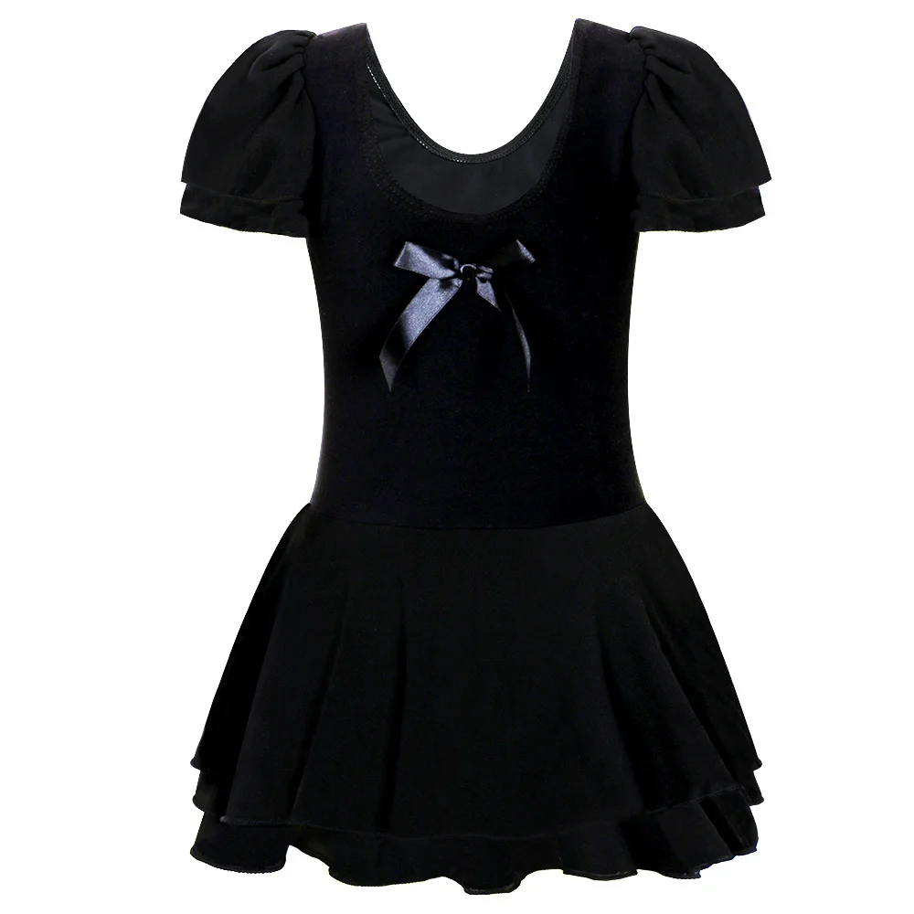 BAOHULU Girls Short Sleeve Ballet Dress Leotard Child Dance Costume Tutu for 3 4 6 8 10 12 14 Years Kids Dancewear | Детская одежда и