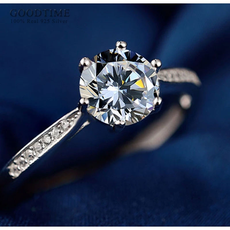 

Noble 925 Sterling Silver Jewelry Lovely Rings For Wedding Girls Adjustable Finger Ring Sterling-silver-jewelry Wife Gifts