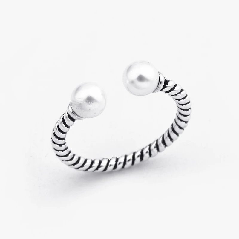 Женское Винтажное кольцо GEOMEE регулируемое с искусственным жемчугом 1 шт. R40 |