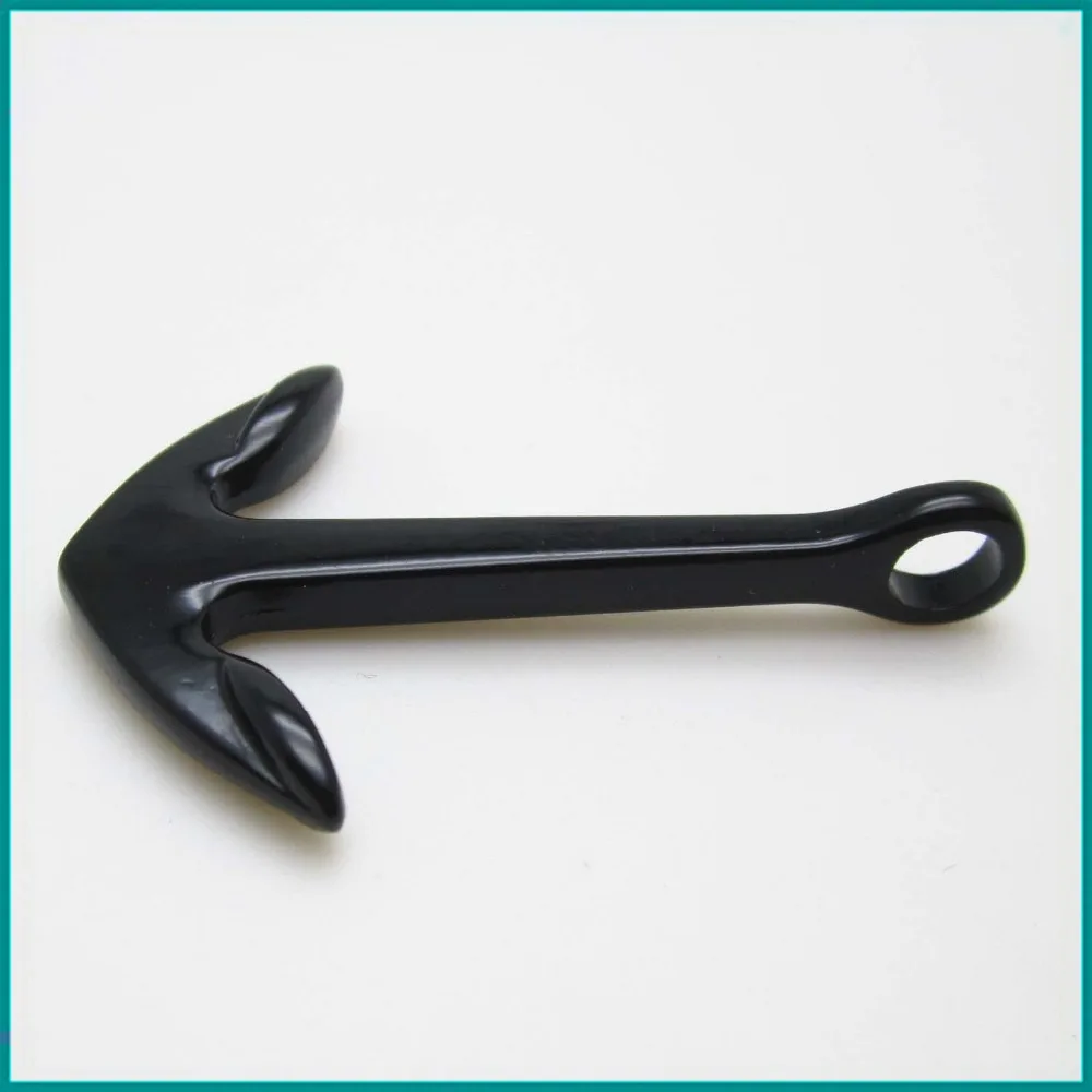 Черный якоря для веревка кожаные браслеты ( только )|bracelet copper|bracelet peacockbracelet parts |