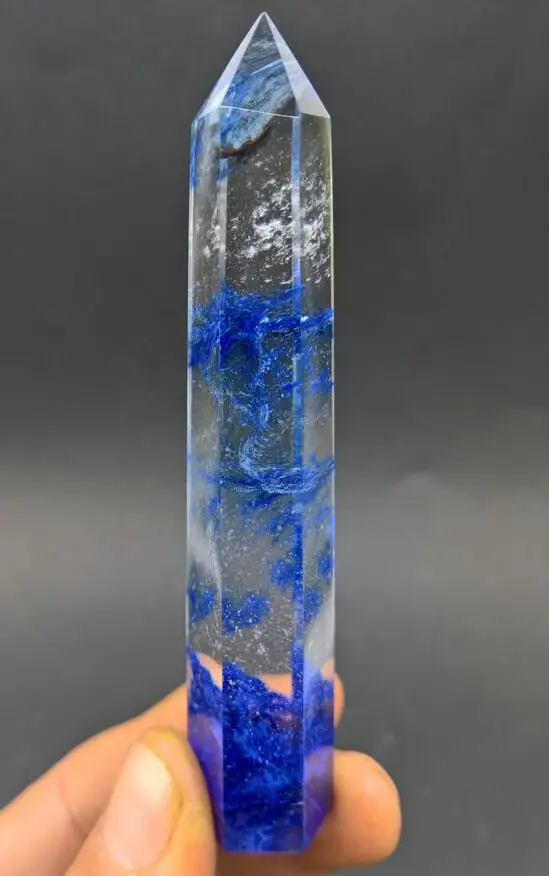 

51g BEATIFUL BLUE SMELTING SMELTING QUARTZ RODS TREATMENT
