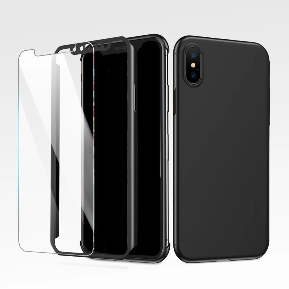 KISSCASE 360 Degree Full Protection hard PC Phone Case for Samsung S10 S9 S8 plus S7 Note 9 8 A7 2018 Shockproof Cover |
