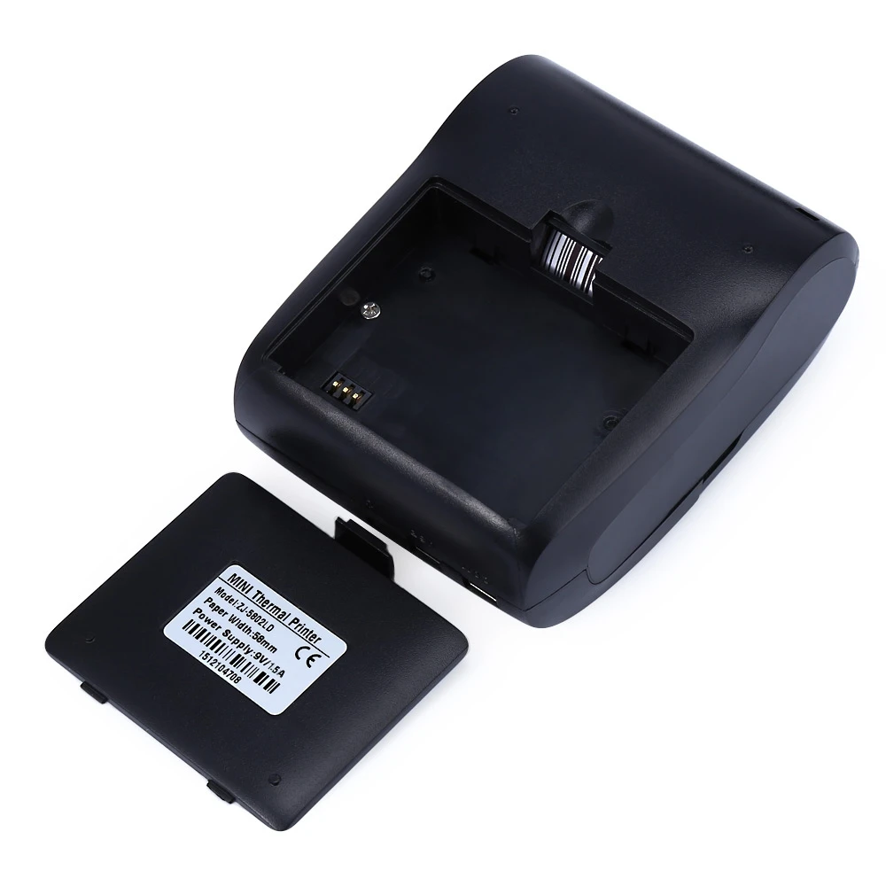 ZJ 5802LD Портативный Мини Bluetooth принтер 58 мм Термальность получения US/ЕС Plug Smart Auto