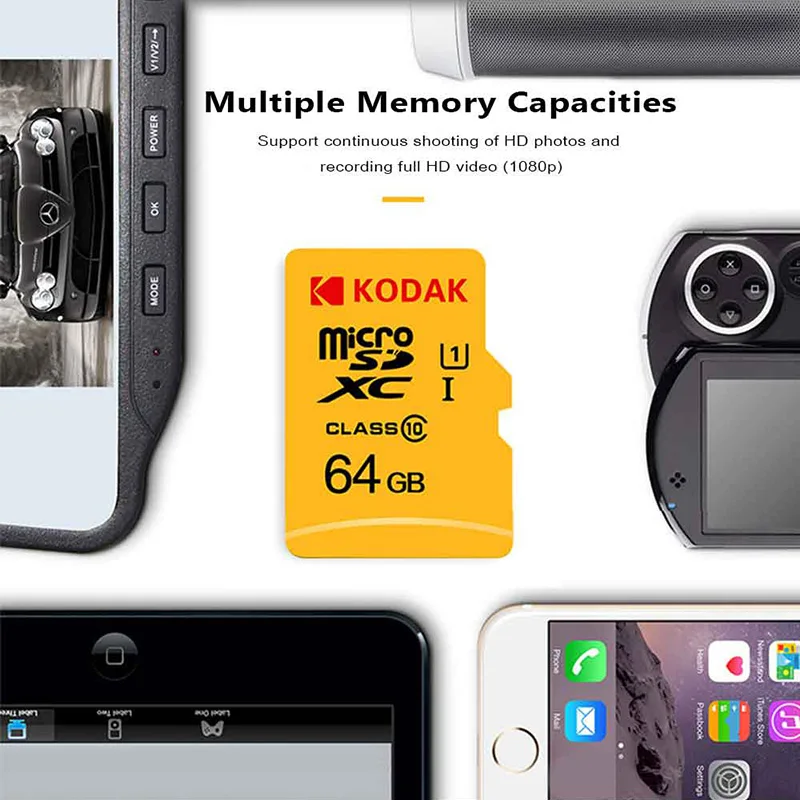 Карта памяти Kodak 128 Гб Micro SD карта TF ГБ 32 64 16 microSD для телефона | Компьютеры и офис