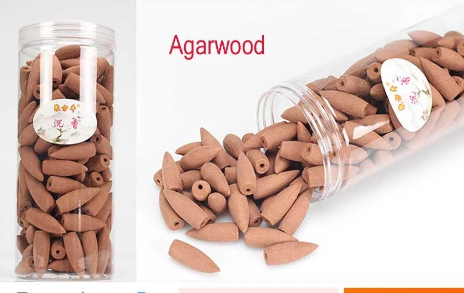 Agarwood Большая Емкость 15 видов аромата курильница для благовоний конусы 168 шт коробка упакована для водопада Курильница запах природы - Цвет: Agarwood