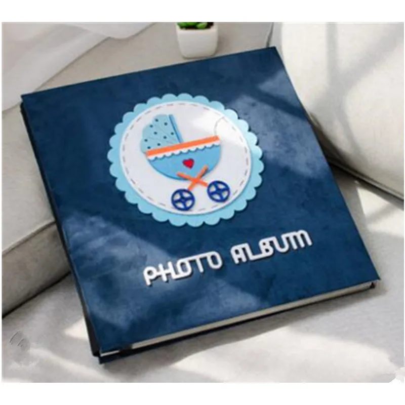 DIY клейкий Тип фотоальбом твердый Чехол 18 дюймов большой емкости семейный альбом