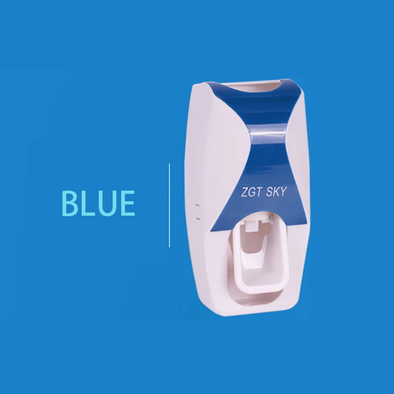 Blue B1 Gunot Настенный Автоматический Диспенсер зубной пасты, для зубной щетки держатель Пластик Аксессуары для ванной комнаты набор зубная паста ленивый диспенсер - Цвет: Blue B1