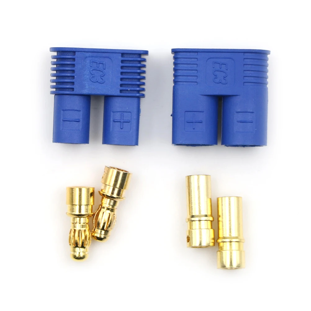 1 комплект EC3 штекер банан гнездо Пуля разъем RC ESC батарея двигателя|Детали и