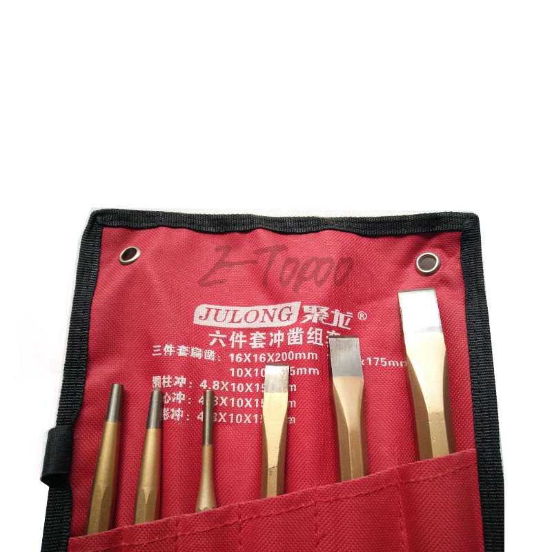 6 шт. хром ванадиевая сталь с острым носком долото стали слесарь инструменты для