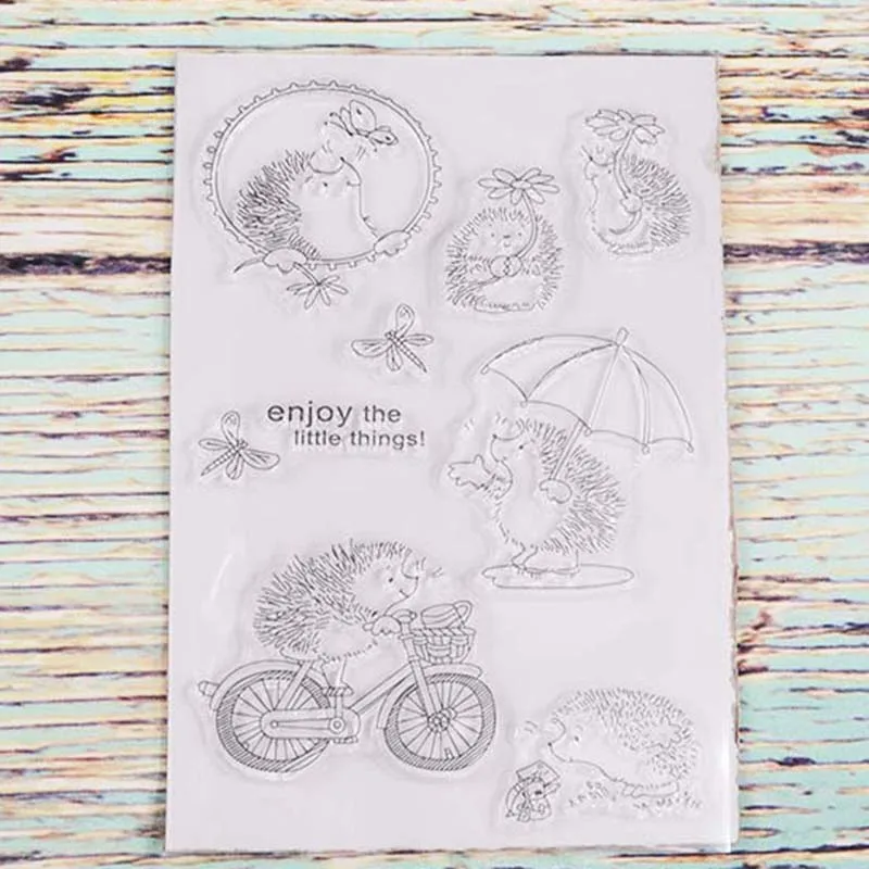 Наслаждайтесь маленькой прозрачной печатью для сделай сам