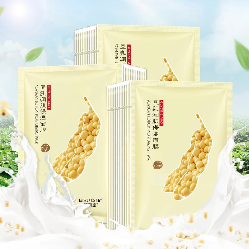Увлажняющая Маска BISUTANG Soymilk увлажняющая Освежающая маска для управления маслом