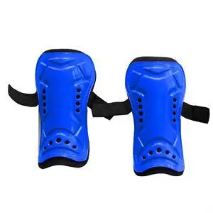 1 пара Детская безопасность Футбол Shinguard протектор для ног спортивные Велоспорт Professional ног конкурс щиток на голень для футбола колодки - Цвет: Blue