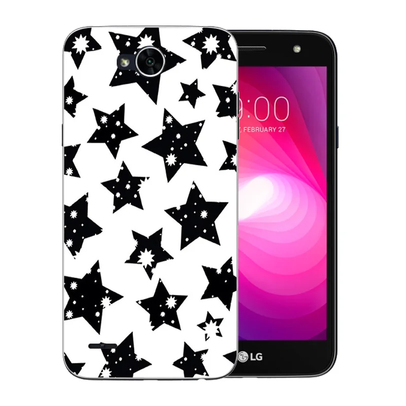 for LG X power 2 K10 Power Silicone Cases Cover Colorful Pattern Soft TPU Mobile Phone Bags k10 k 10 Case |