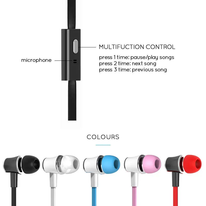 Наушники-вкладыши с микрофоном 3 5 мм Hi-Fi наушники гарнитура для телефона Xiaomi Meizu