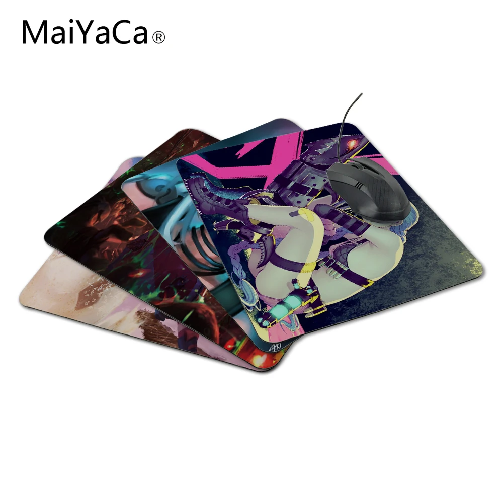 MaiYaCa аниме Jinx LOL Fan Art Аниме Стиль дешевые большие ушные противоскользящие прочные