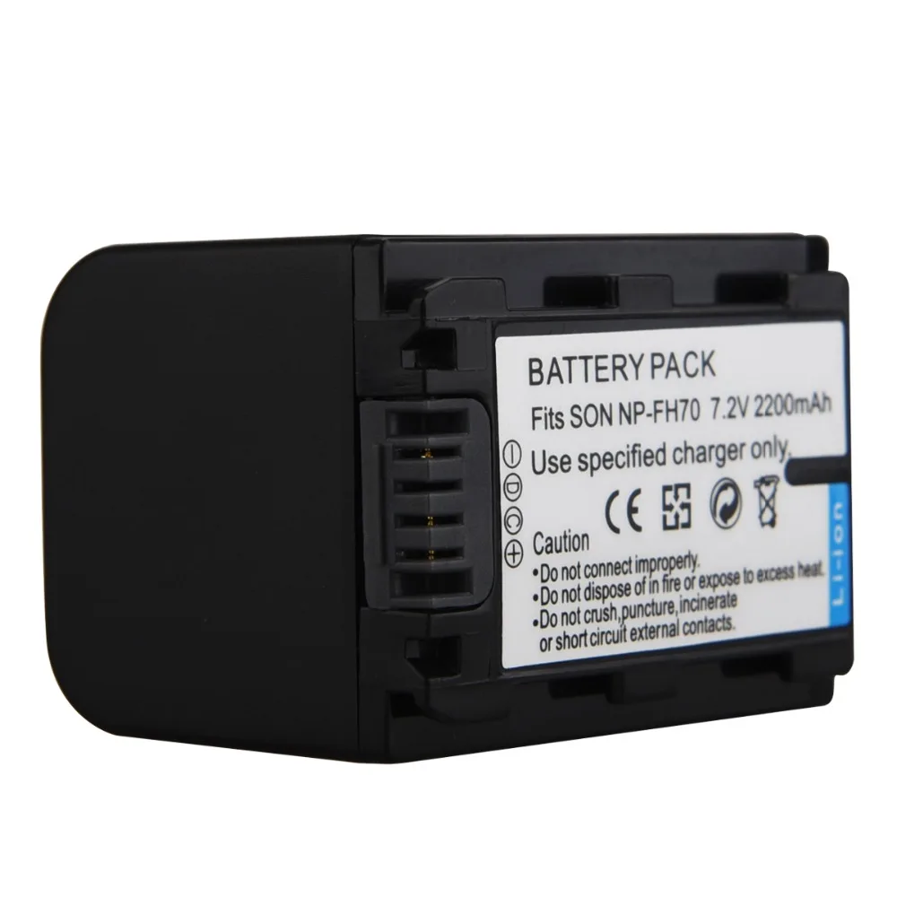 2 шт. 2200 мАч NP FH70 батарея камеры + USB зарядное устройство для Sony FH30 FH40 FH60 FH50 CX150 HDR CX110
