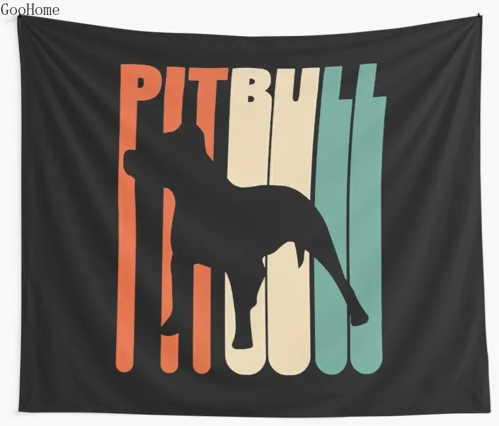 Винтажный настенный гобелен Pitbull покрывало пляжное полотенце плед одеяло коврик