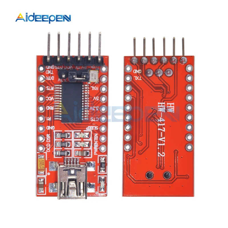 3 В 5 в FT232RL FT232 FTDI USB к TTL модуль адаптера плата переключателя для мини порта
