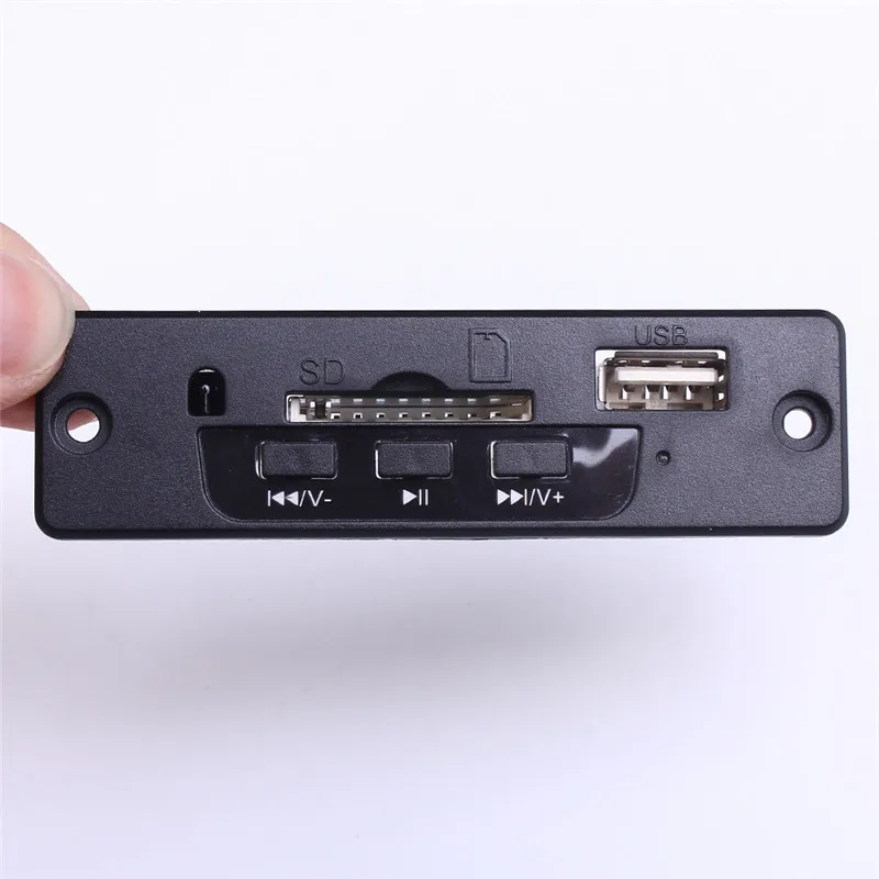 Черный 5 12 В мини mp3 декодер доска Поддержка USB SD MMC инфракрасный Дистанционное