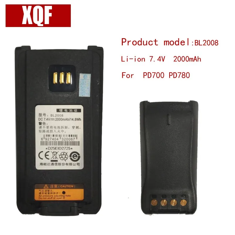 Оригинальный BL2008 LI ON 7 4 V 2000mAH аккумулятор для Hytera HYT Radio PD700 PD780 Walkie Talkie|Рации| |