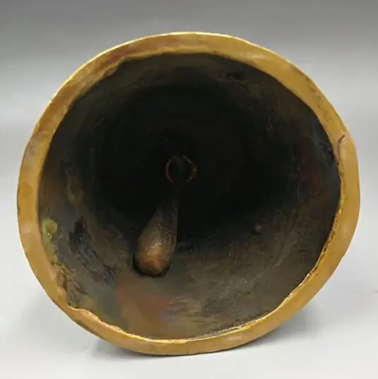 

Chinese Pure brass Buddhism exorcism Hand bell Handicraft statue