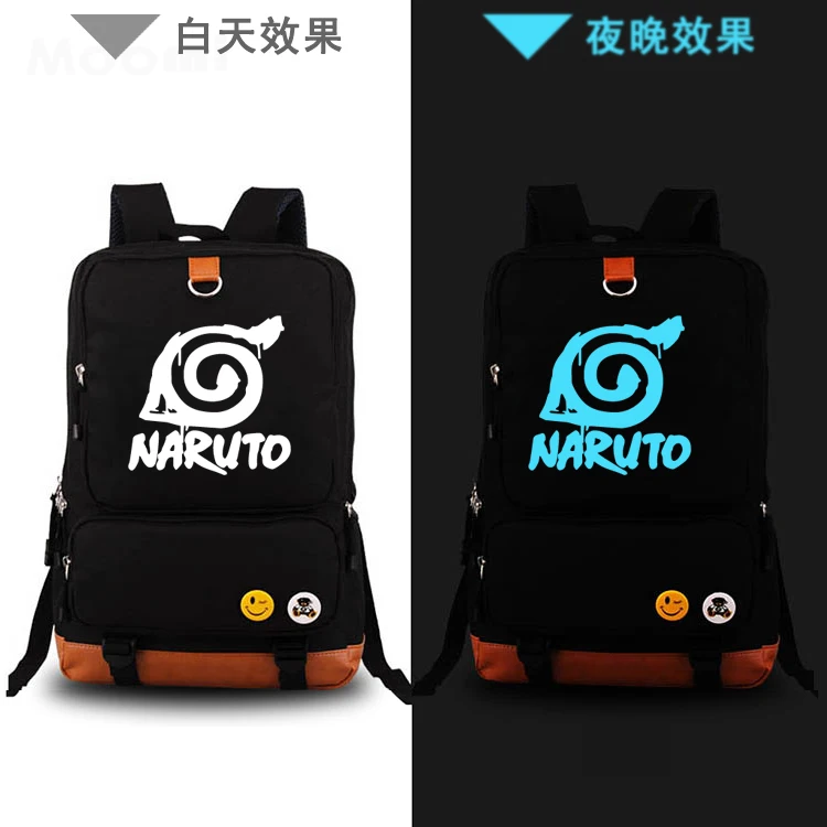 Высокое качество аниме Наруто Uzumaki Печать Холст Mochila Feminina дорожная военная сумка школьные сумки для подростков рюкзак для ноутбука