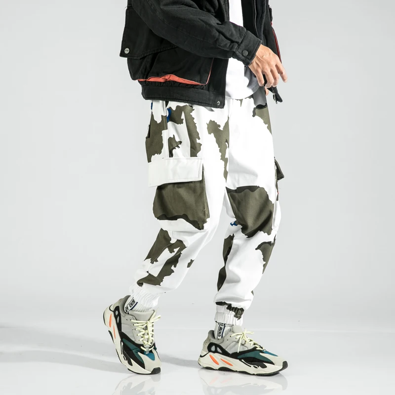 Новые камуфляжные мульти карманы утолщенные модные мужские брюки карго зимние