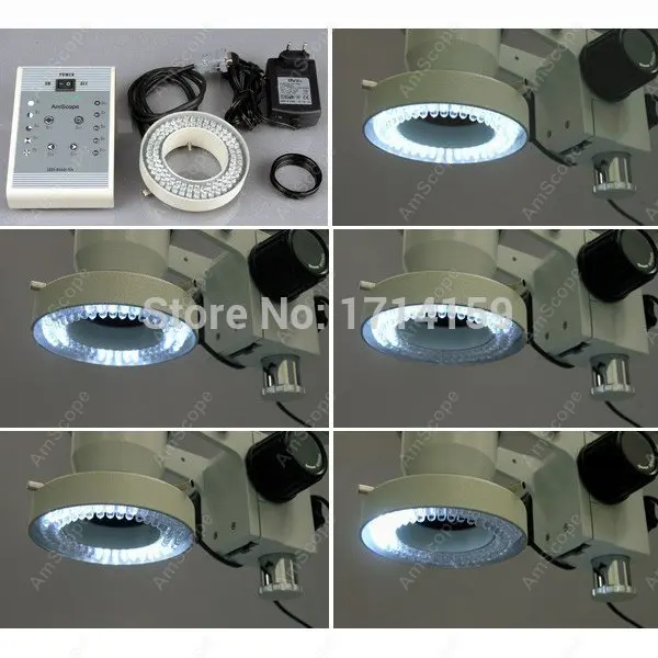 Microscope Illuminator-AmScope Supplies 80-LED 8-Zone Lighting-Direction-Variable Ring Illuminator | Инструменты