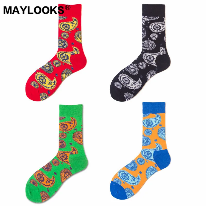 Maylooks Осенне-зимняя обувь новая мужская Носки Большие размеры личности женские