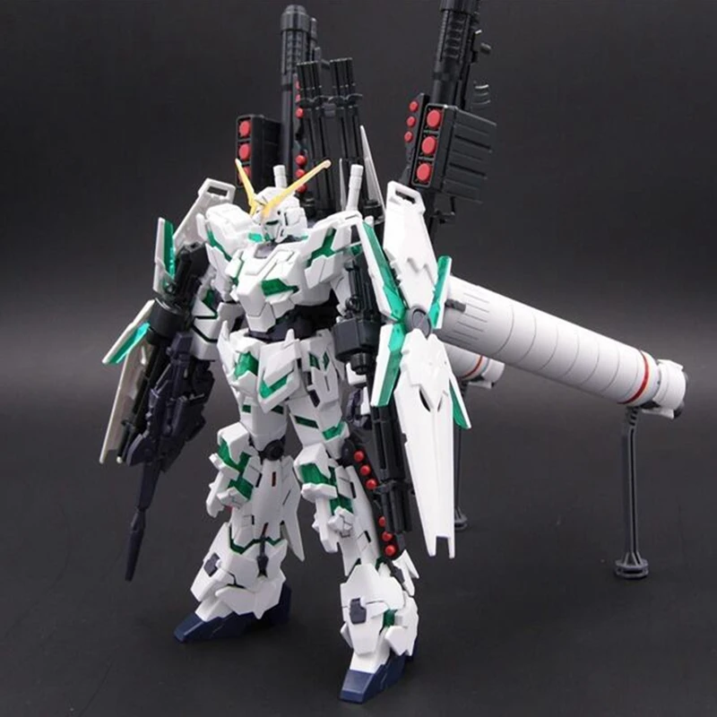 Bandai Gundam модель HGUC 1/144 Единорог вооруженных полным оборудованием Единорог режим уничтожения ПВХ Рисунок малыш куклы игрушки для укладки волос