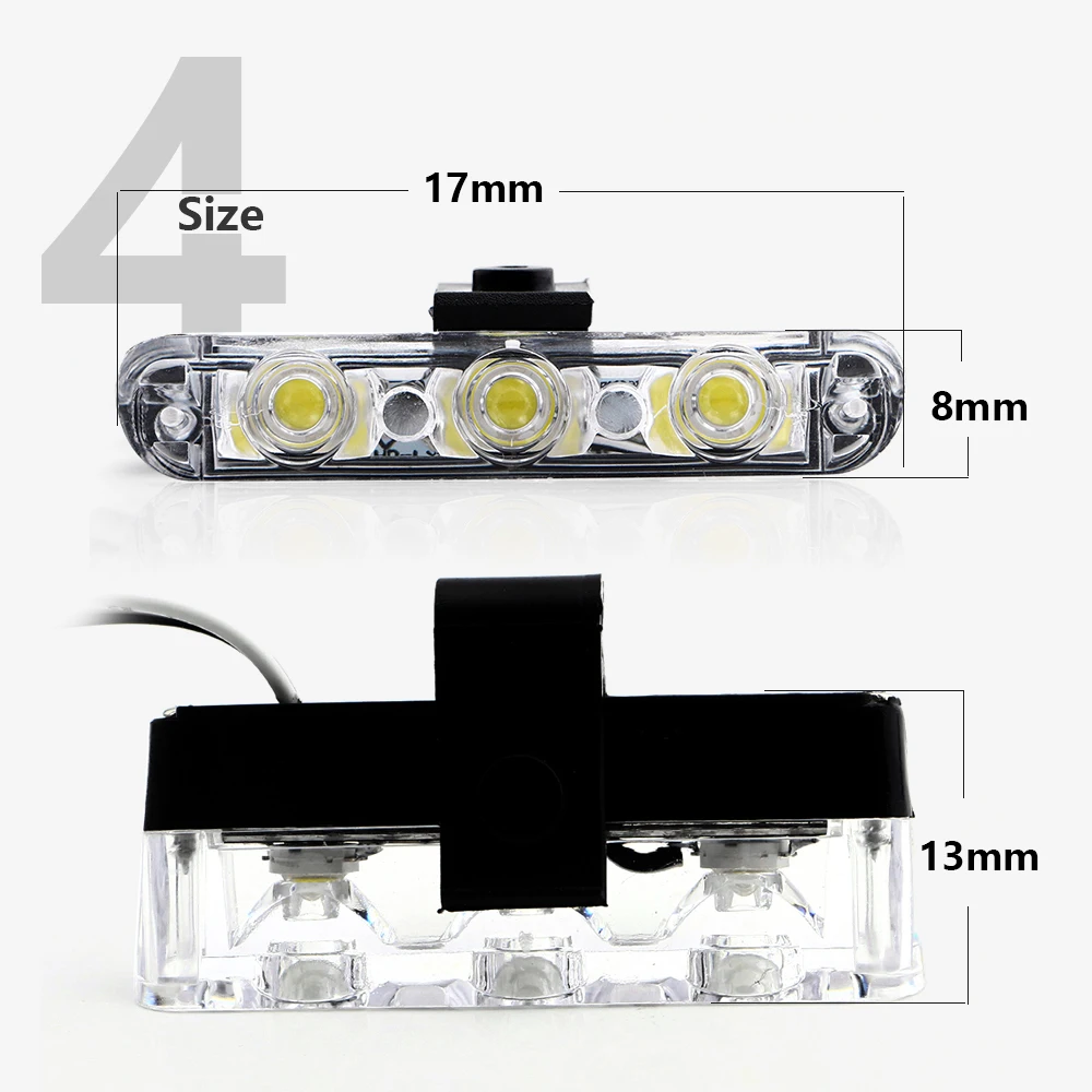 YM E-Bright 4X3SMD полицейская лампа скорой помощи аварийный стробоскоп дневные огни