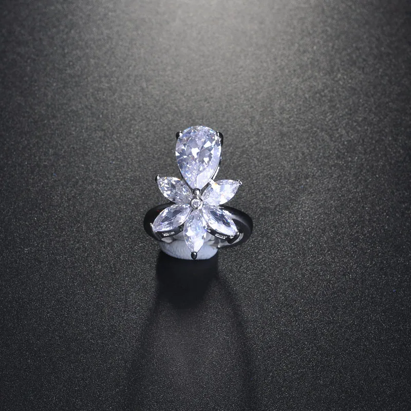 Роскошные блестящие кубические цирконы HIBRIDE Свадебные аксессуары модные