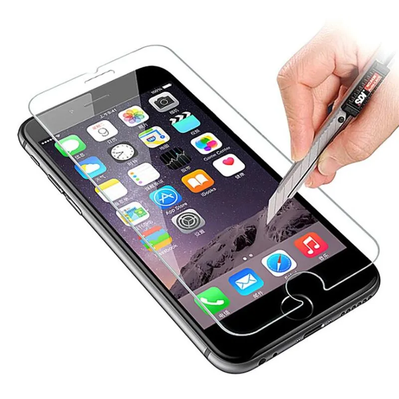 С уровнем твердости 9 H закаленное Стекло чехол для экрана iPhone 7 8 Plus XS max XR 4S 5 5S 5C 5SE 6